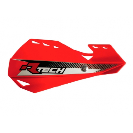 RACETECH (RTECH) OSŁONY RĄK (HANDBARY) DUAL EVO KOLOR CZERWONY (Z MOCOWANIAMI DO KIEROWNICY)