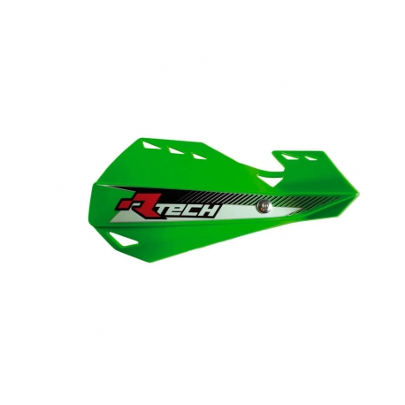 RACETECH (RTECH) OSŁONY RĄK (HANDBARY) DUAL EVO KOLOR ZIELONY (Z MOCOWANIAMI DO KIEROWNICY)