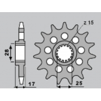 SUNSTAR ZĘBATKA PRZEDNIA 2249 15 DUCATI PANIGALE 1199/1299 '12-'16 (JTF749.15) (ŁAŃC.525) (224915)