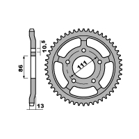 PBR ZĘBATKA TYLNA 383 52 C45 GILERA 350 NORDWEST 93 (ŁAŃC. 520)