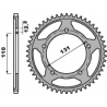 PBR WYPRZEDAZ ZĘBATKA TYLNA 4585 44 C45 BMW S1000RR`09-11 (JTR7.44) (ŁAŃC. 525)