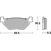 SBS PROMOCJA KLOCKI HAMULCOWE KH319/2 STREET STANDART CERAMIC KOLOR CZARNY