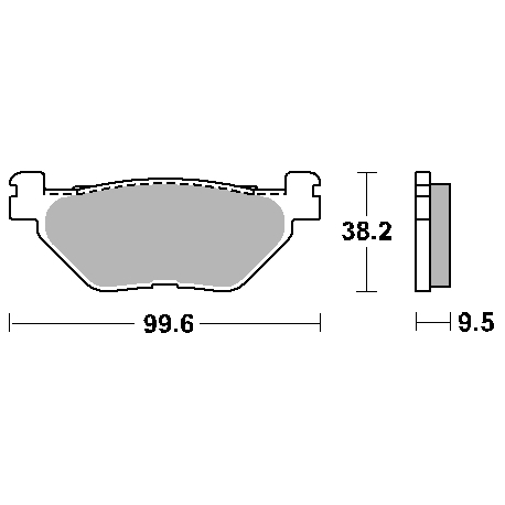 SBS PROMOCJA KLOCKI HAMULCOWE KH319/2 STREET CERAMIC KOLOR CZARNY