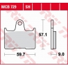 TRW ZF KLOCKI HAMULCOWE KH254 ORGANIC SUZUKI GSXR 600 04-05, GSF 650 05-06, GSXR 750 04-05, GSX 1400 01-07, TYŁ