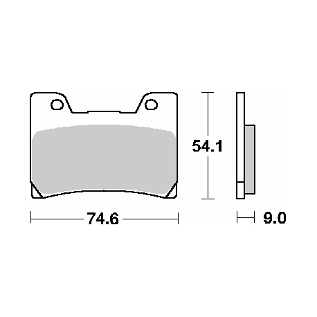 SBS KLOCKI HAMULCOWE KH160 STREET CERAMIC KOLOR CZARNY