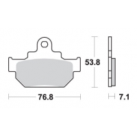 SBS KLOCKI HAMULCOWE KH106 STREET STANDART CERAMIC KOLOR CZARNY