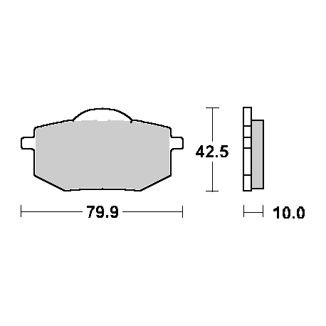 SBS PROMOCJA KLOCKI HAMULCOWE KH136 STREET CERAMIC KOLOR CZARNY