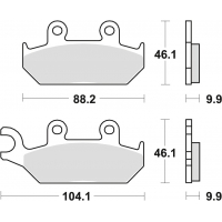 TRW LUCAS KLOCKI HAMULCOWE KH172 ORGANIC YAMAHA XT 600 90-03, XTZ 660 91-99, PRZÓD (PROMOCJA)