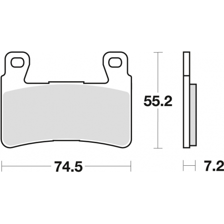 TRW LUCAS KLOCKI HAMULCOWE KH265 KH296 ORGANIC HONDA CB 1300 F 03-04, HYOSUNG GT 650 09-17, PRZÓD (PROMOCJA)