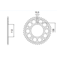 CHT ZĘBATKA TYLNA 4448 49 (2097-49) YAMAHA 600 YZF-R6 (Mod.cat.530) '99-'02