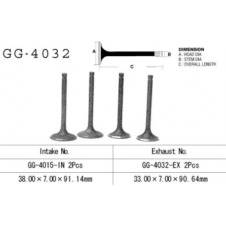 VESRAH ZAWÓR WYDECHOWY KAWASAKI KLR 650 '87-'09 (OEM: 12005-1085) ( 1SZT.) (MADE IN JAPAN)