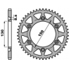 PBR ZĘBATKA TYLNA 270 46 C45 YAMAHA YZ/YZF '99-'24 (ŁAŃC. 520) (JTR251.46)