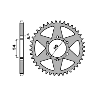 PBR ZĘBATKA TYLNA 4536 60 F MALAGUTI 50 XSM 07-08 (ŁAŃC. 420)