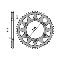 PBR ZĘBATKA TYLNA 213 48 C45 HUSABERG (ŁAŃC. 520)