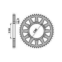 PBR ZĘBATKA TYLNA 504 43 C45 KAWASAKI NINJA 250R 09-11 (ŁAŃC. 520) (JTR486.43)