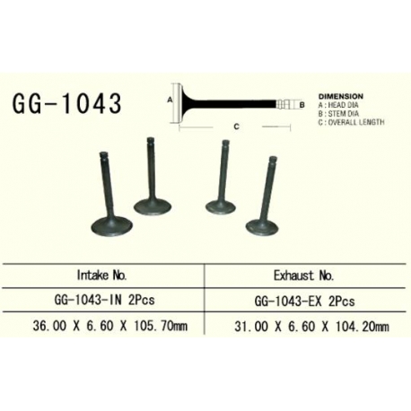 VESRAH ZAWÓR SSĄCY HONDA XL 600R/XR 650L/XR 600R, XL 650V TRANSALP '00-07' (2 NA POJAZD) (OEM: 14711-MG3-000) (1SZT.) (MADE IN J