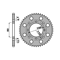 PBR ZĘBATKA TYLNA 819 46 C45 SUZUKI GSX 250 80-83 (ŁAŃC. 520)