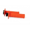 RACETECH (RTECH) MANETKI R20 LOCK-ON (22+25MM) KOLOR POMARAŃCZOWY NEON (HALF WAFFLE) + 8 ADAPTERÓW ROLGAZU