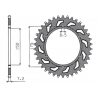 SUNSTAR ZĘBATKA TYLNA 844 57 YAMAHA DT 125R/RE 99-06 (JTR839.57) (ŁAŃC. 428) (84457JT)