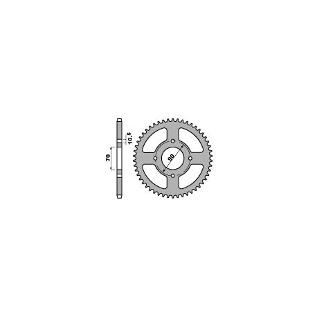 PBR ZĘBATKA TYLNA 5302 43 C45 KAWASAKI KSF 250 87-04, KEF 300 95-03 (JTR1414.43) (ŁAŃC. 520)