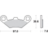 SBS KLOCKI HAMULCOWE KH159 OFF-ROAD SINTER KOLOR ZŁOTY PASUJE DO: ATV POLARIS TRAIL BOSS, SPORTSMAN, MAGNUM, BIG BOSS