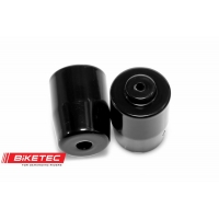 BIKETEC KOŃCÓWKI/CIĘŻARKI KIEROWNICY APRILIA (PATRZ OPIS DODATKOWY) KOLOR CZARNY 2401010000, OEM: AP8161057