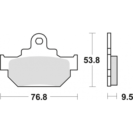 TRW LUCAS KLOCKI HAMULCOWE KH106/2 ORGANIC HONDA MBX 125 84, SUZUKI RM 250 86, DR 600 85-89, DR 650 90-91, PRZÓD (PROMOCJA)