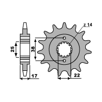 PBR ZĘBATKA PRZEDNIA 2094 15 18NC DUCATI 900 MONSTER I.E. 00-02 (ŁAŃC. 520)