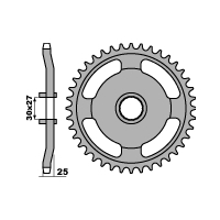 PBR ZĘBATKA TYLNA 381 40 F (ŁAŃC. 415)