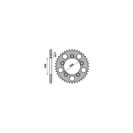 PBR ZĘBATKA TYLNA 4443 35 C45 DUCATI 749 R 04-05 (ŁAŃC. 525) (JTR744.35)