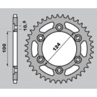 CHT ZĘBATKA TYLNA 1027 45 (735-45) DUCATI MONSTER 696 08-14 (JTR735.45) (ŁAŃC. 520)