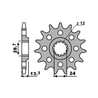 PBR ZĘBATKA PRZEDNIA 522 15 18NC KAWASAKI Z 1000J/ LTD/R/M 81-84 (ŁAŃC. 630)