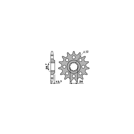 PBR ZĘBATKA PRZEDNIA 522 15 18NC KAWASAKI Z 1000J/ LTD/R/M 81-84 (ŁAŃC. 630)