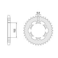 CHT ZĘBATKA TYLNA 841 42 (841-42) YAMAHA SR 500 78-80, XT 500 76-80 (ŁAŃC. 530)