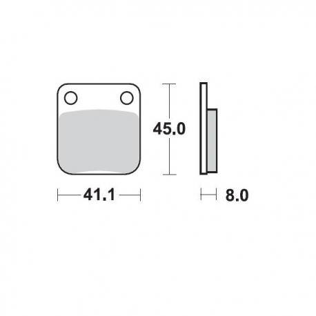 MOTO-MASTER KLOCKI HAMULCOWE KH54 SINTER METAL OEM: 11 (SINTERPRO RACING) SUZUKI: DR 125-200, HUSQVARNA: CR/WR 125-250-360,