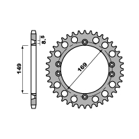 PBR ZĘBATKA TYLNA 3551 44 C45 (ŁAŃC. 520)