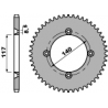 PBR ZĘBATKA TYLNA 831 46 C45 YAMAHA YZ 80 86-92 (JTR831.46) (ŁAŃC. 428)