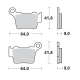 MOTO-MASTER KLOCKI HAMULCOWE KH368 SINTER METAL OEM: 11 (SINTERPRO RACING) KTM 200SX, 250SX, 450SX