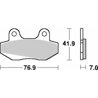 SBS PROMOCJA KLOCKI HAMULCOWE KH86 STREET STANDART CERAMIC MITO 50 '99-'06, STELLA 125 '97-'08, HONDA NS-1 50 '91-'94, MBX 50 '8