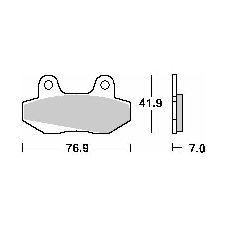 SBS PROMOCJA KLOCKI HAMULCOWE KH86 STREET CERAMIC MITO 50 '99-'06, STELLA 125 '97-'08, HONDA NS-1 50 '91-'94, MBX 50 '83-'85, KY