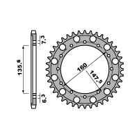 PBR ZĘBATKA TYLNA 1507 53 F FANTIC 50 (ŁAŃC. 428)