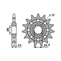 PBR ZĘBATKA PRZEDNIA 2172 16 18NC YAMAHA XJ6 DIVERSION 09-15 (ŁAŃC. 520)