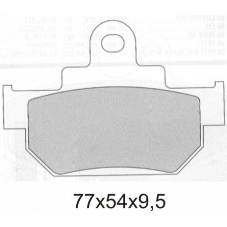 GALFER KLOCKI HAMULCOWE KH106/2 SPIEK METALICZNY (ZŁOTE) WYPRZEDAŻ (GRUBOŚĆ 9,5MM)