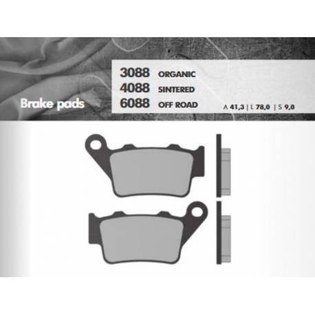 BRENTA KLOCKI HAMULCOWE KH208 / KH213 SPIEK METALICZNY (ZŁOTE) OFF ROAD TYŁ ZACISK BREMBO (FT 6088)