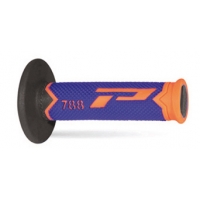 PROGRIP MANETKI PG788 OFF ROAD (22+25MM, DŁ.115MM) KOLOR POMARAŃCZOWY FLUO/NIEBIESKI/CZARNY (TRÓJSKŁADNIKOWE) (788-283)