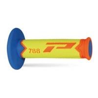 PROGRIP MANETKI PG788 OFF ROAD (22+25MM, DŁ.115MM) KOLOR POMARAŃCZOWY FLUO/ZÓŁTY FLUO/JASNY NIEBIESKI (TRÓJSKŁADNIKOWE) (788-280