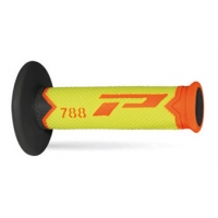 PROGRIP MANETKI PG788 OFF ROAD (22+25MM, DŁ.115MM) KOLOR POMARAŃCZOWY FLUO/ŻÓŁTY FLUO/CZARNY (TRÓJSKŁADNIKOWE) (788-281)