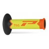 PROGRIP MANETKI PG788 OFF ROAD (22+25MM, DŁ.115MM) KOLOR POMARAŃCZOWY FLUO/ŻÓŁTY FLUO/CZARNY (TRÓJSKŁADNIKOWE) (788-281)
