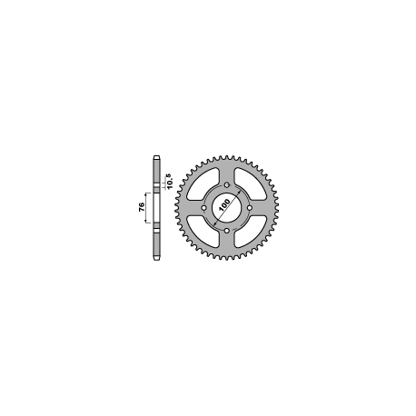 PBR ZĘBATKA TYLNA 4301 43 C45SUZUKI VL 250 INTRUDER 00-04 (JTR1825.43) (ŁAŃC. 520)