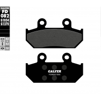 GALFER KLOCKI HAMULCOWE KH124 / KH412 PÓŁMETALICZNE